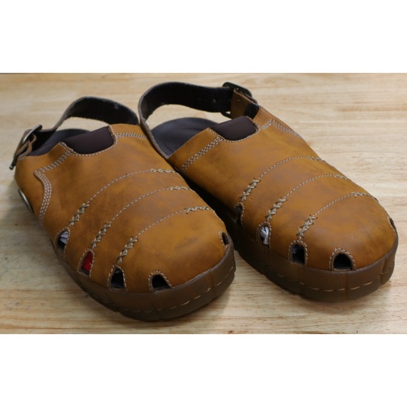 Dr. Martens Breckin AW004 Brown Slingback Clog  Shoes Sandal Mens Size 13 - Picture 2 of 15